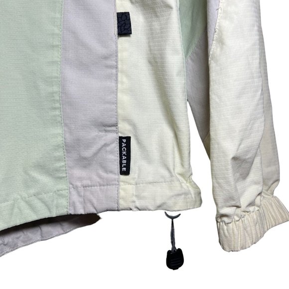 Columbia Jacket Women L Green Hooded Full Zip Lined Breathable Outdoor - Picture 12 of 13